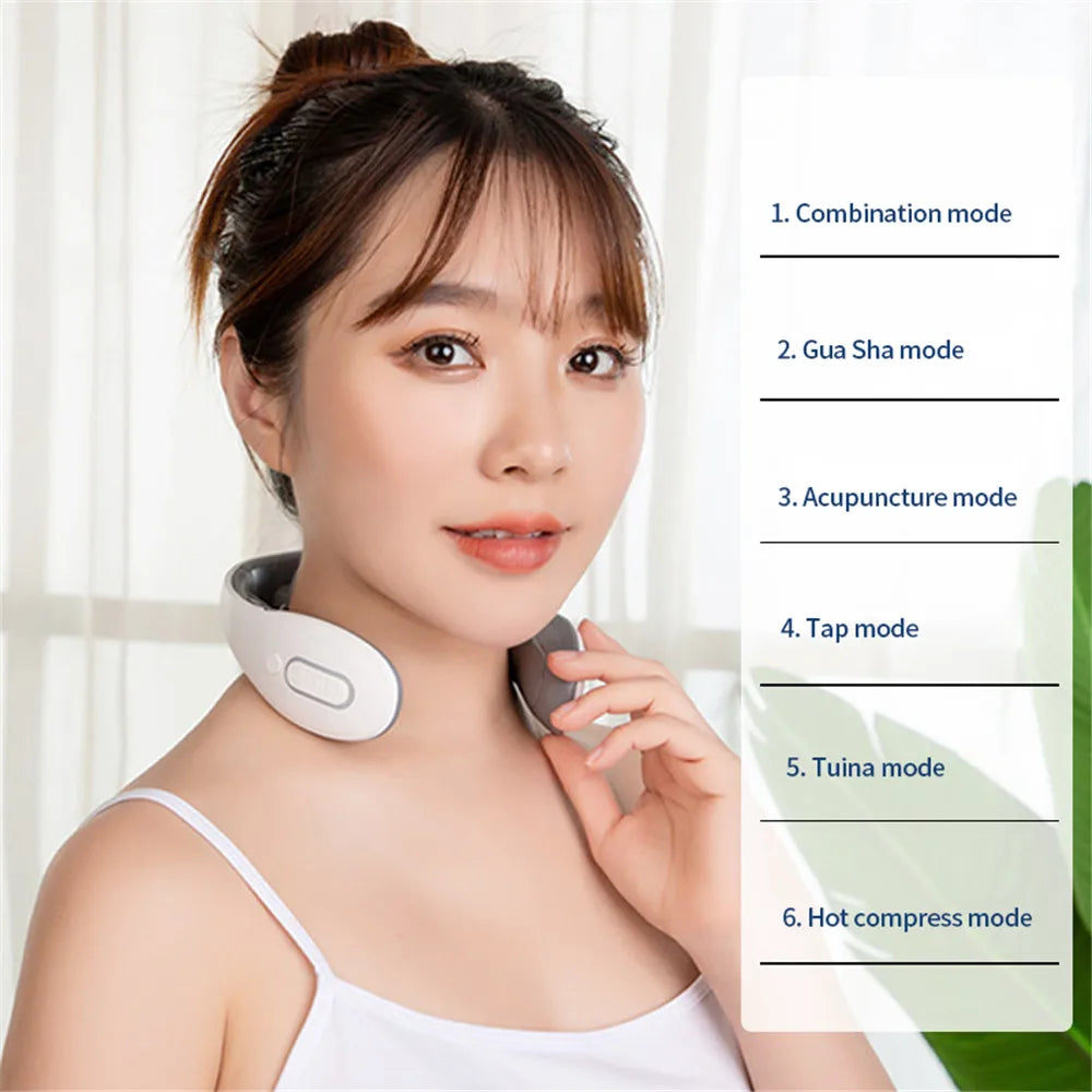 6 Modes Neck Warmer Body Electric Massager Power Tool Pro Massage Device Massagers Relieve Pain Osteo Stimulator Relief Tools