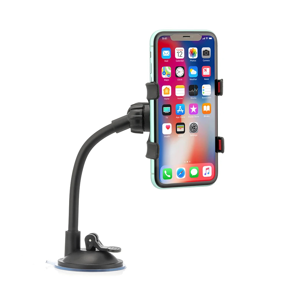 360 Rotate Sucker Car Phone Holder Flexible Mount Stand Mobile Cell Support For iPhone Samsung Xiaomi Clip Phone Holder in Car