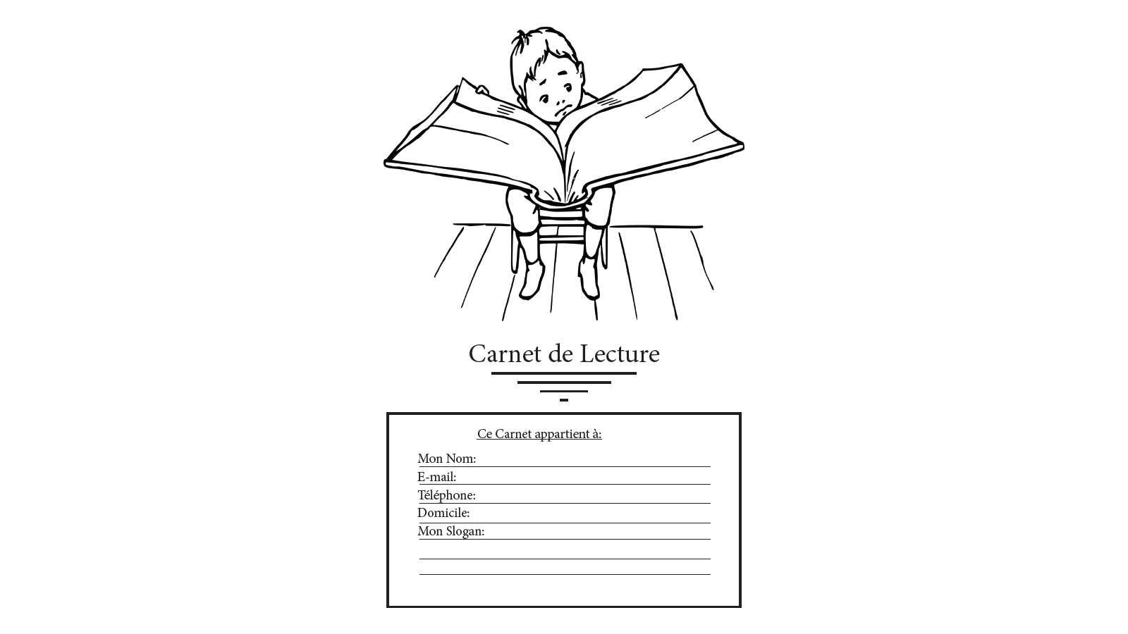 Carnet de Lecture: v1-4 Carnet du lecteur avec 60 fiches de lecture à  compléter | idéal pour fille ou garçon, Lycée ou collège | 137 pages,  15,24cm x